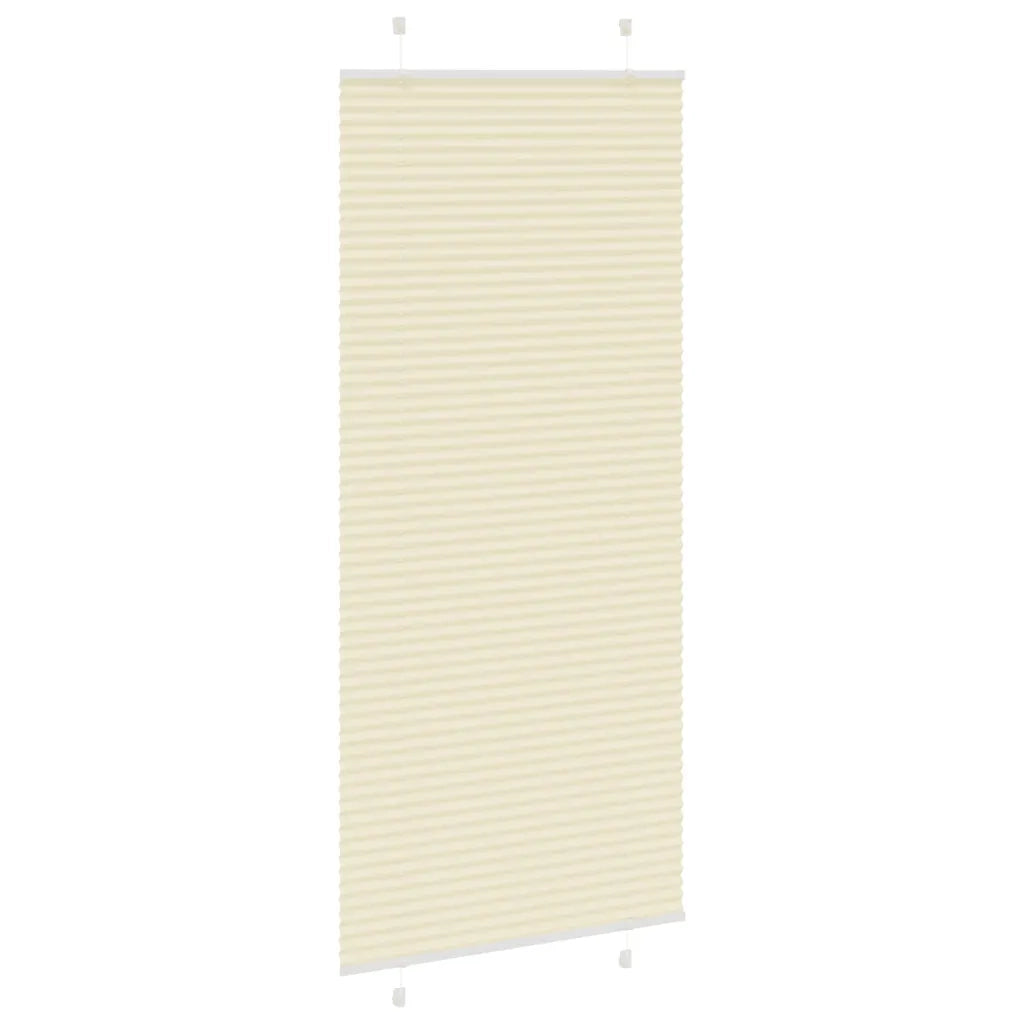 Tenda Plissettata Crema 90x200 cm Larghezza Tessuto 89,4 cm 4015311