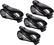 Occhiali da sole autoportante clip nero | Set da 4 | Clip multifunzionale per ombrello e biglietto | Accessori per veicoli