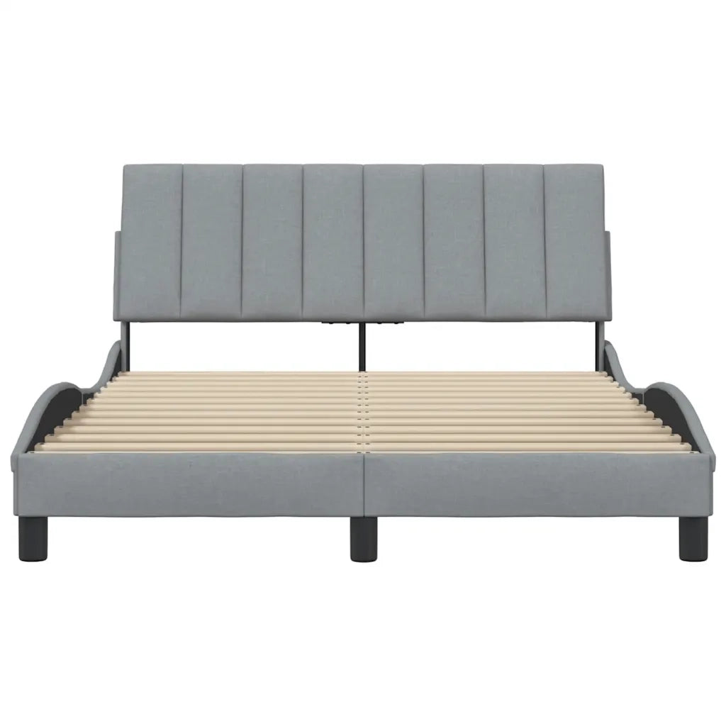 Giroletto senza Materasso Hanko Grigio Chiaro 140x190 cm Tessuto 3310384