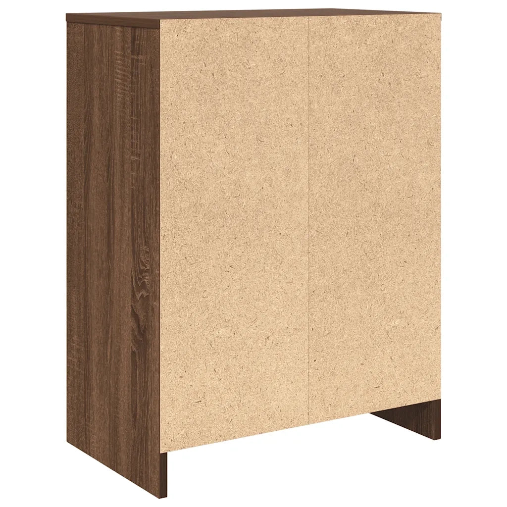 Scarpiera Rovere Marrone 57x34x76 cm in Legno Multistrato 861874