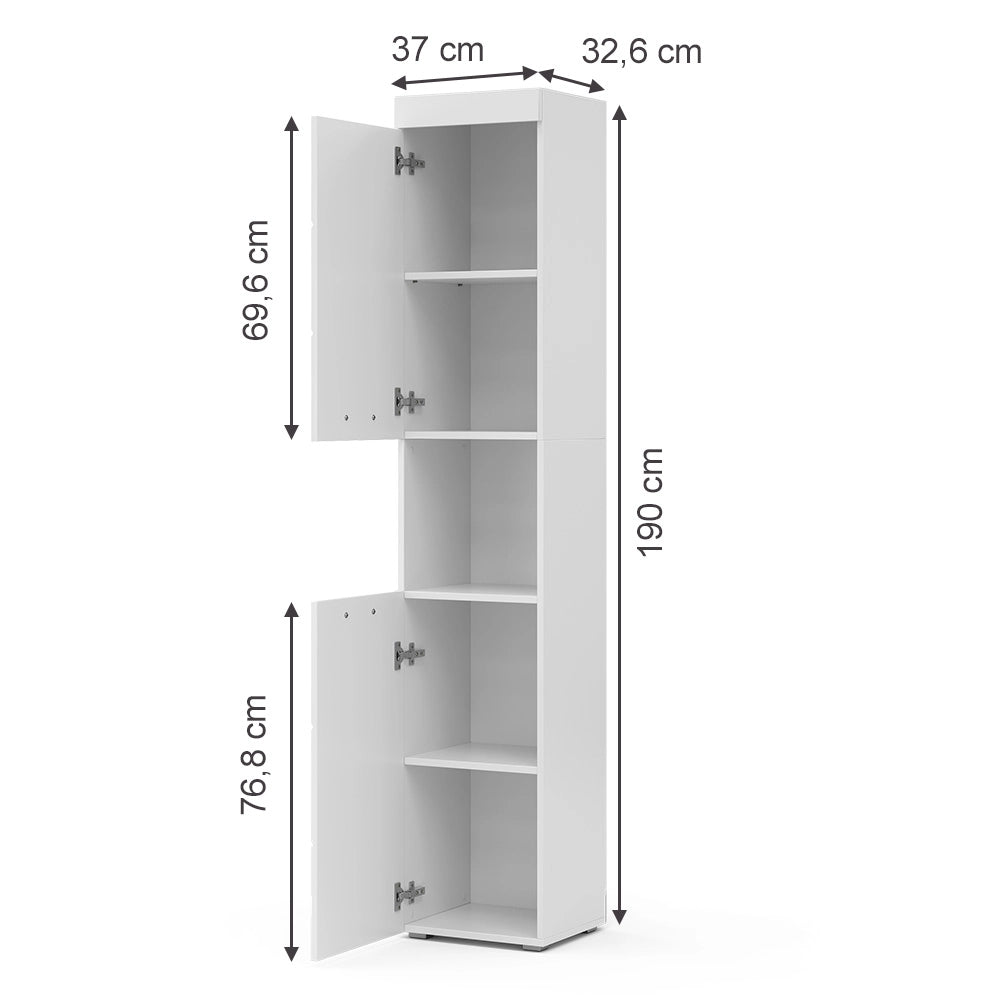Mobile bagno alto Luna Bianco 37 x 190 cm Vicco
