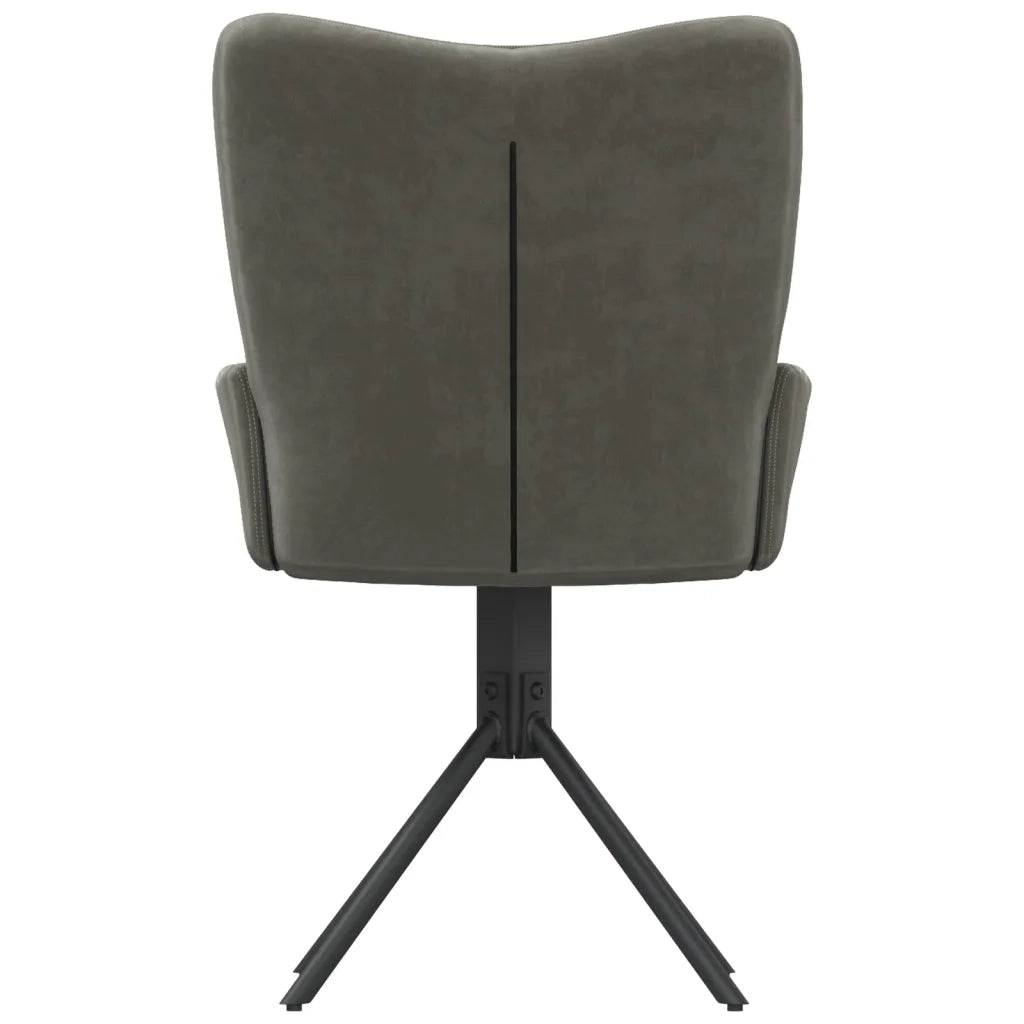 Sedie da Pranzo Girevoli 2 pz Grigio Scuro in Velluto 344810