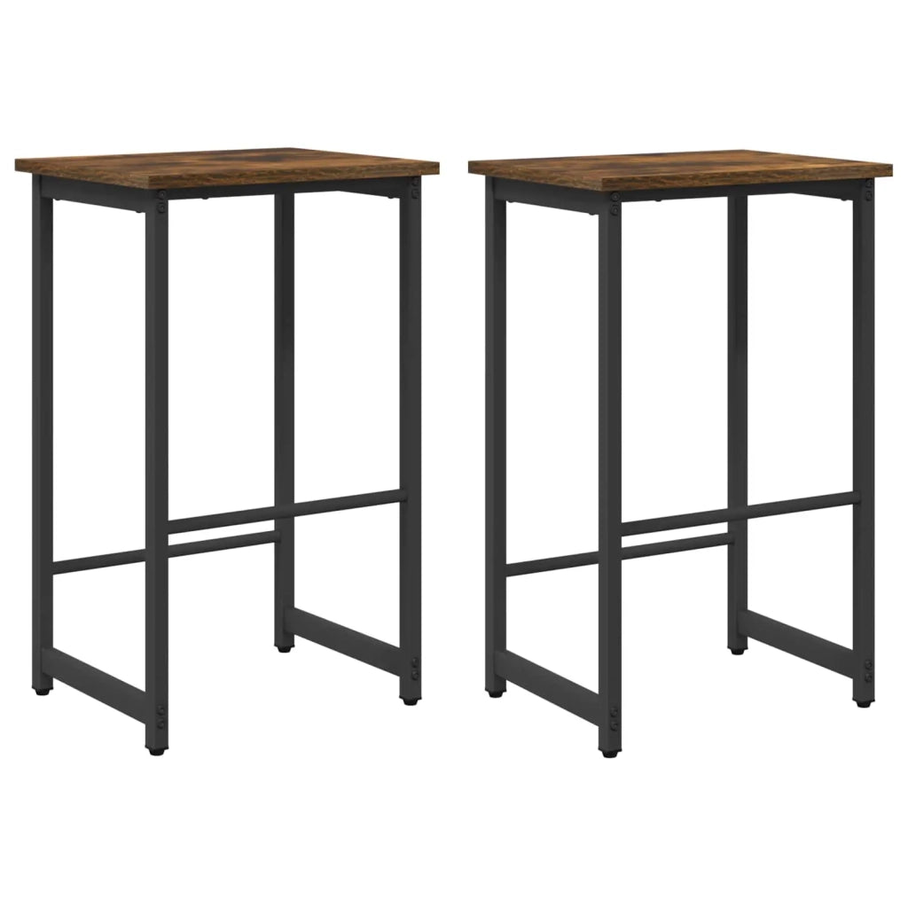 Sgabello da bar 2 pcs Rovere Fumo 40 x 32 x 74 cm 8006198