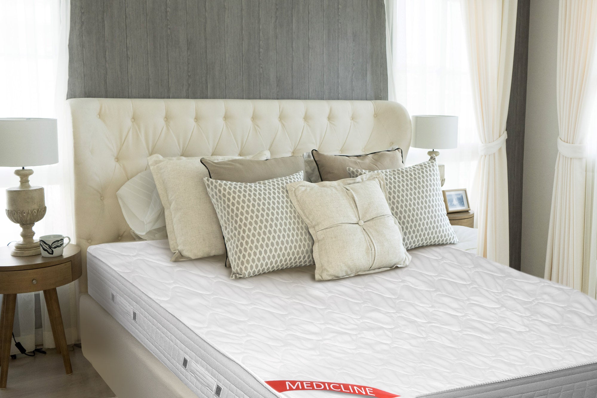 Coprimaterasso trapuntato AIO FACTORY 90x200cm Bianco Impermeabile