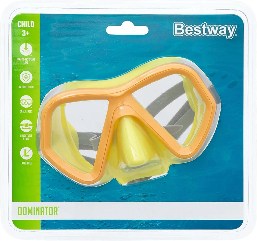 MASCHERA SUBACQUEA BESTWAY 3+ GIALLA O BLU