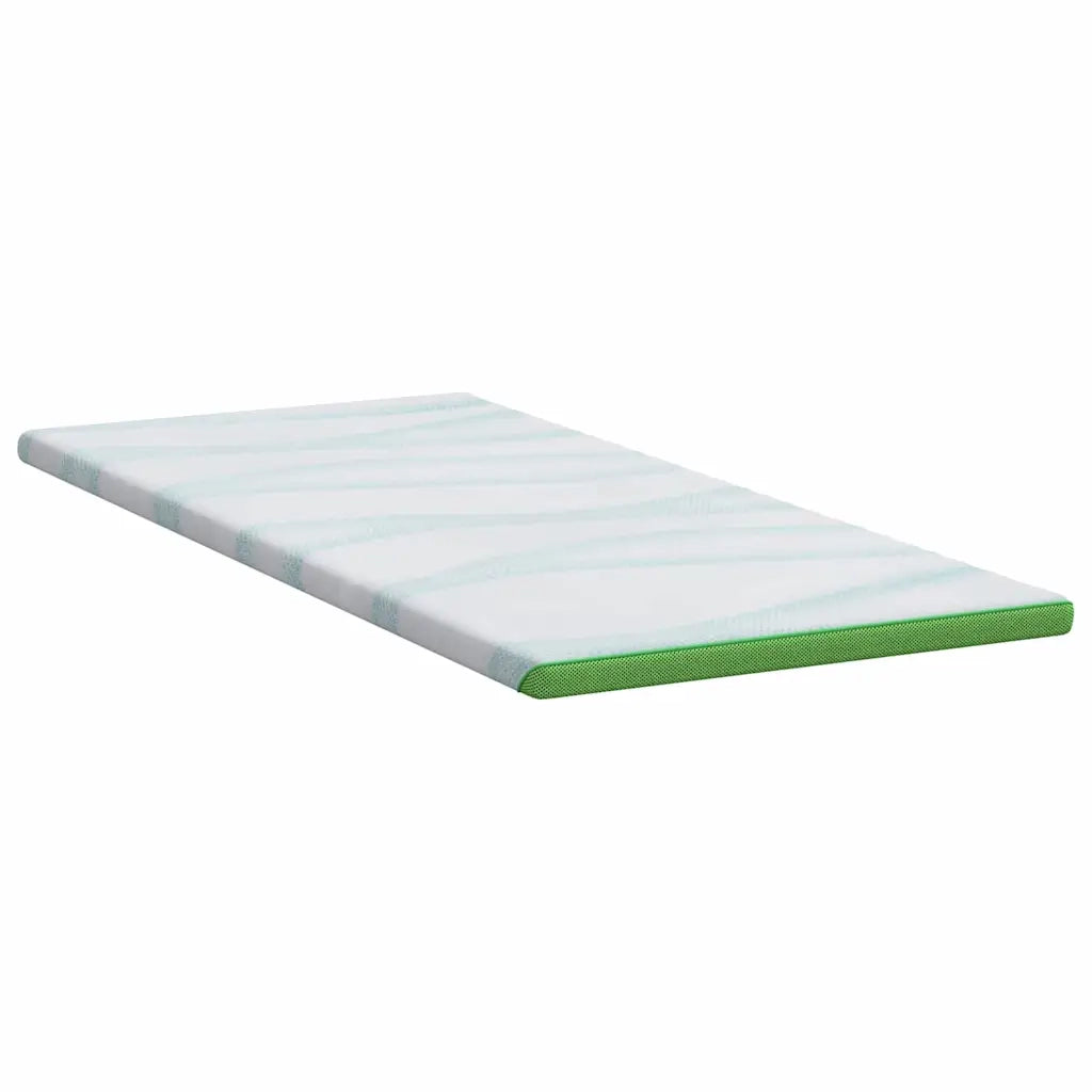 Topper per materasso Bianco e Verde 120 x 200 cm CFW2774468