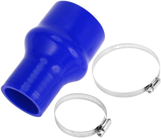 Set di tubi in silicone - 3 pezzi - Diametro interno 51 mm / 76 mm - Lunghezza 127 mm - Resistente a temperature elevate - Con viti - Tubo in gomma
