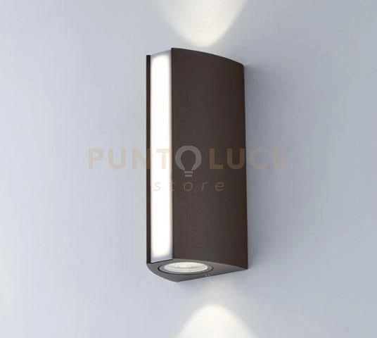 APPLIQUE TRIEMISSIONE LED RAY BRONZO 14W 1490LM CCT 3000K / 4000K IP54 8,5X7,8X20CM