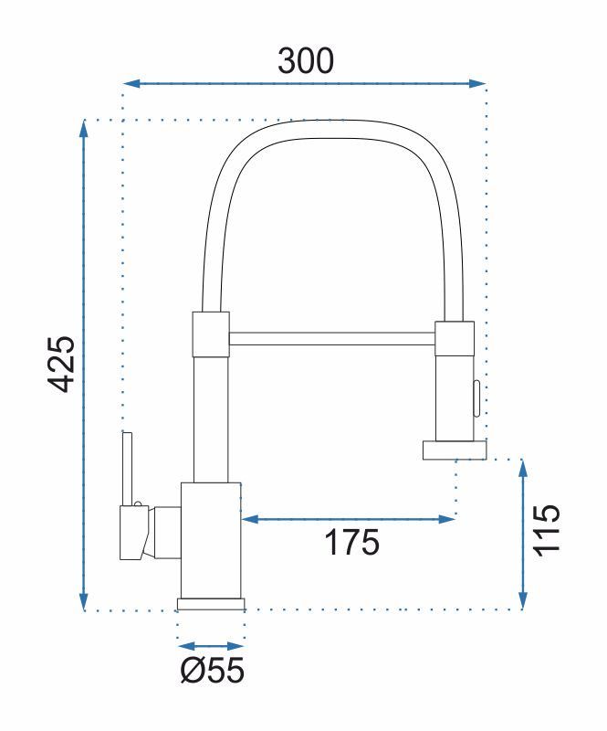 Rubinetto Da Cucina Rea Colin Black