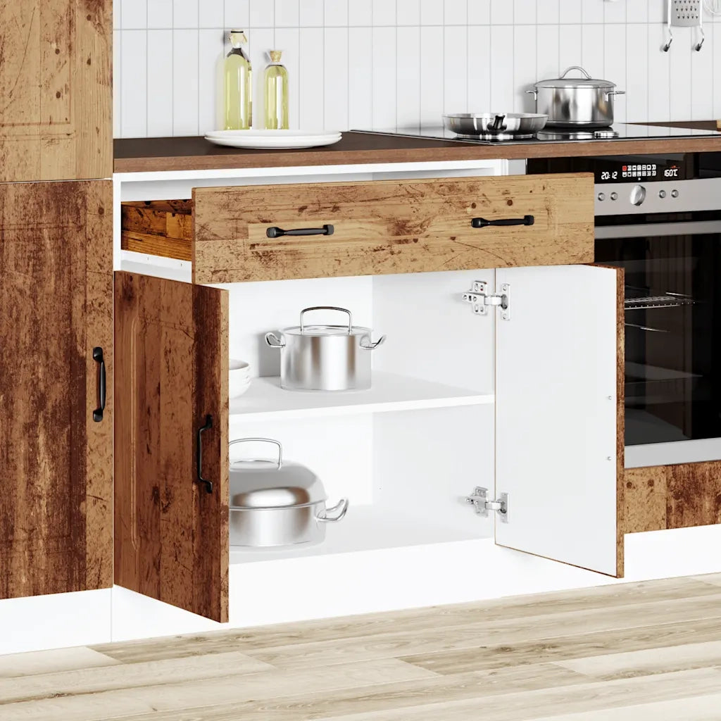 vidaXL Base da Cucina Kalmar Legno Vecchio in Legno Multistrato