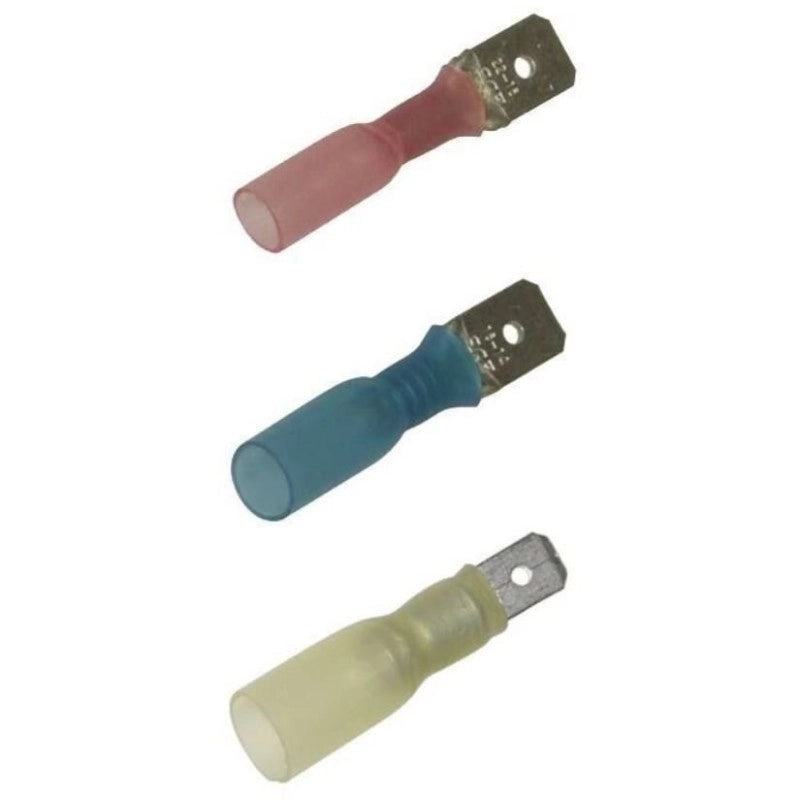 TERMINALE MASCHIO TERMO GIALLO 100P