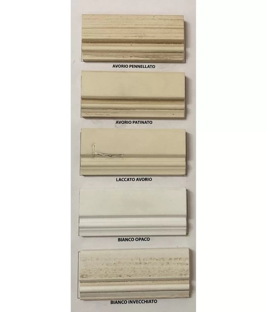 Comodino in legno 3 cassetti shabby chic l.59 p.42 h.61 (3201) - Mobili 2G