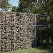 vidaXL Cesto Gabbione con Copertura 100x100x150 cm in Ferro Zincato