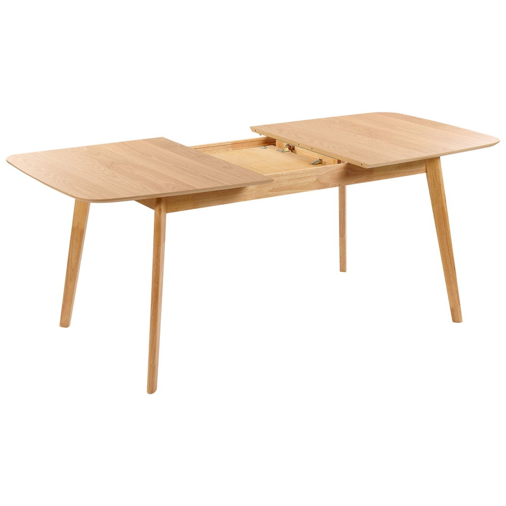 Tavolo da pranzo in legno di rovere chiaro 150/190 x 90 cm allungabile con gambe in legno Stile scandinavo
