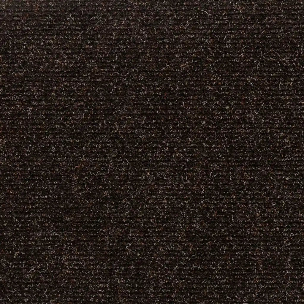 Tappetini per scale autoadesivi 15 pz 60x25 cm marrone scuro rettangolari 326919