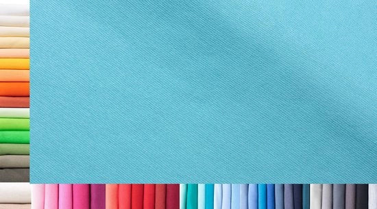 Tessuto per maniche XXL al metro | Doppio: 75 cm largo | Singolo: 150 cm largo | Colore: 32 Baby Blue | 0,75 m lungo | 96% cotone, 4% elastan | Jersey | 1buy3 | Prezzo base per metro quadrato: € 11,10