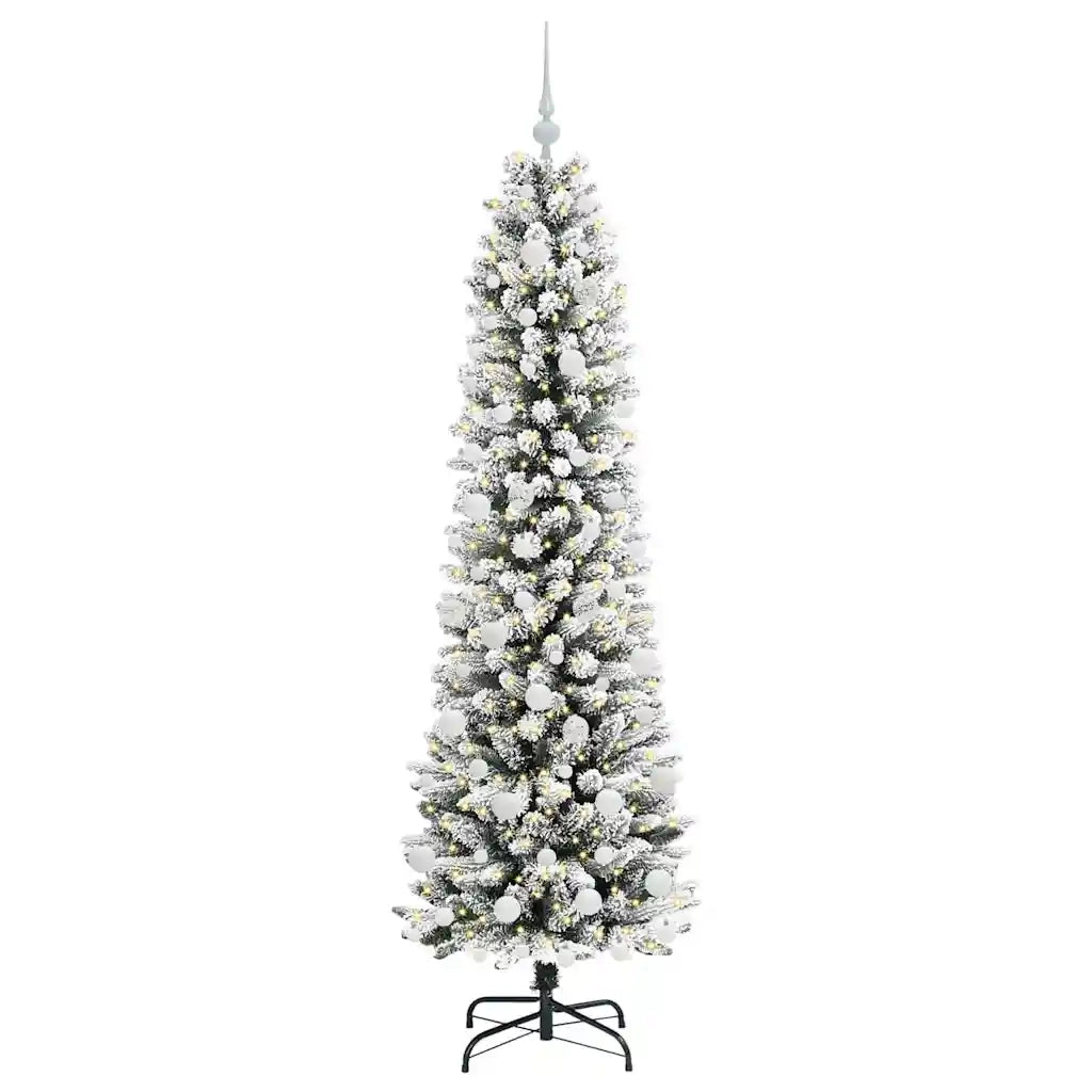 Albero di Natale artificiale con 300 LED Bianco 180 cm 3396108