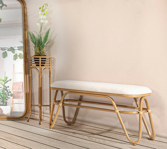 Porta Vaso Panama Stand Ø 30x76 cm in Ferro e Plastica