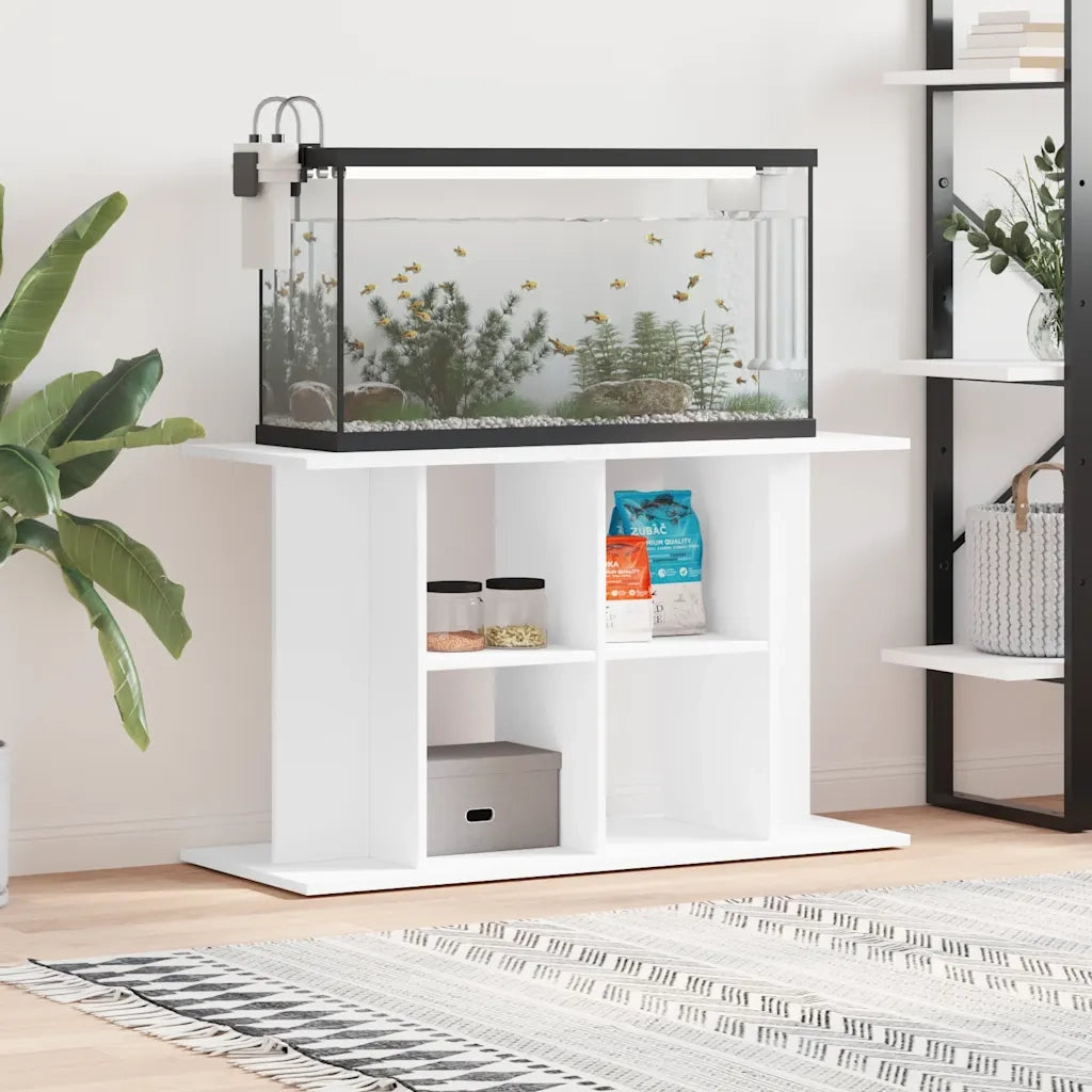 Supporto per Acquario 100x40x60 cm in Legno Multistrato Bianco CFW3095009