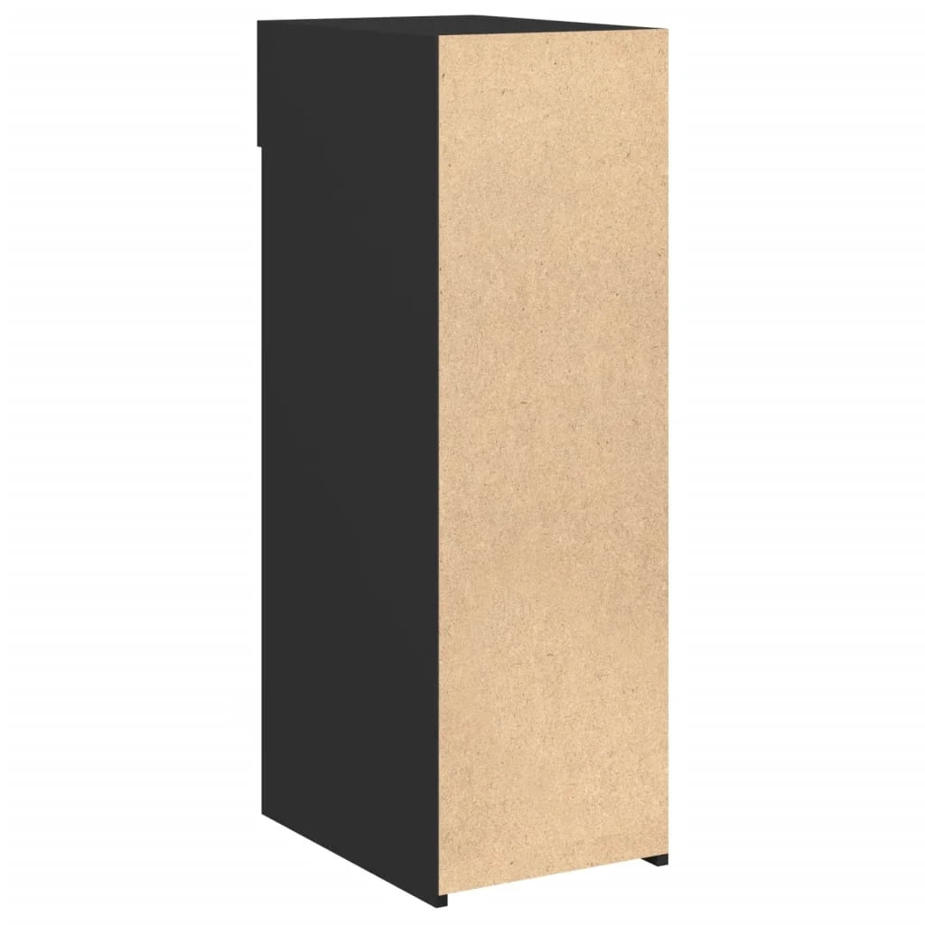 Buffet credenza cassettiera mobiletto mobile contenitore organizer per cucina soggiorno salotto 30 x 42,5 x 93 cm legno ingegnerizzato nero 02_0035863