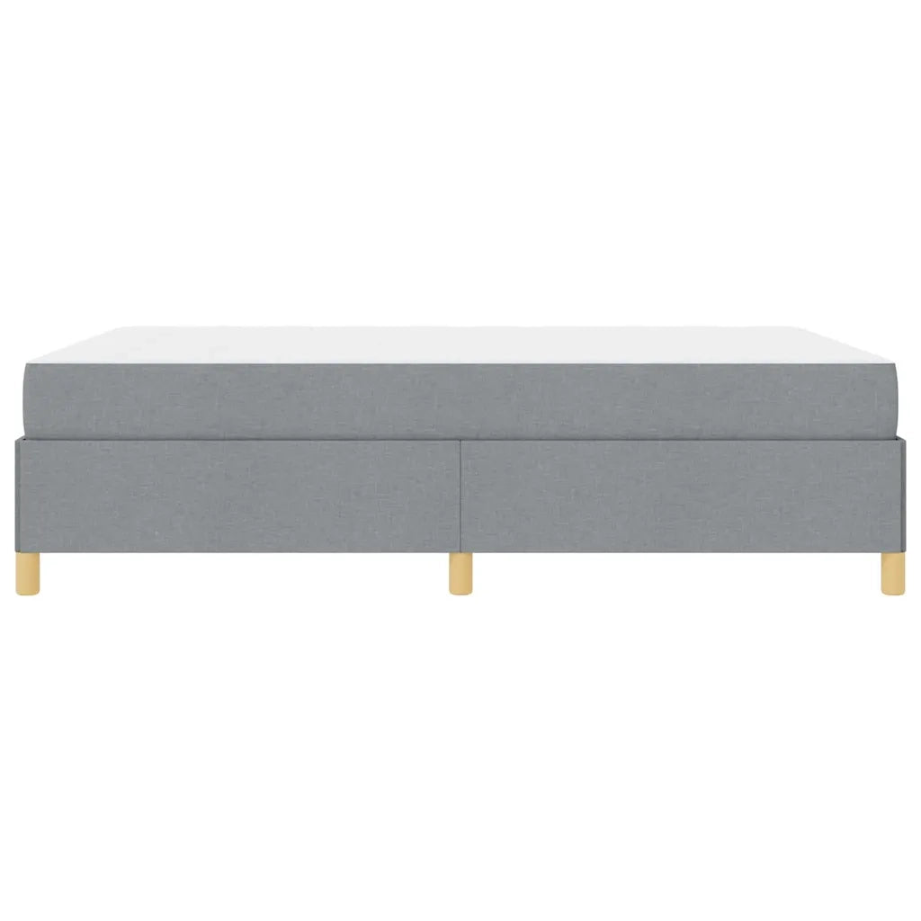 vidaXL Letto a molle Grigio chiaro e bianco e grigio chiaro