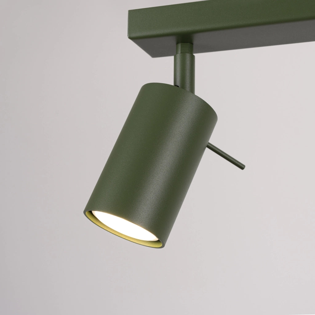 Plafoniera Pure Lume TORQUE oliva 45cm 3 spot GU10