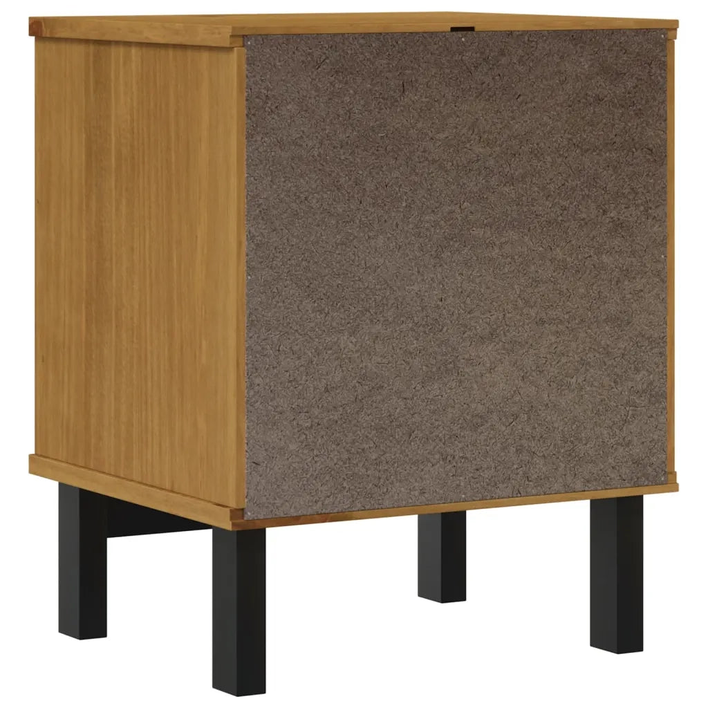 Comodino | Armadio da Notte | Mobiletto da notte FLAM 40x35x50 cm in Legno Massello di Pino