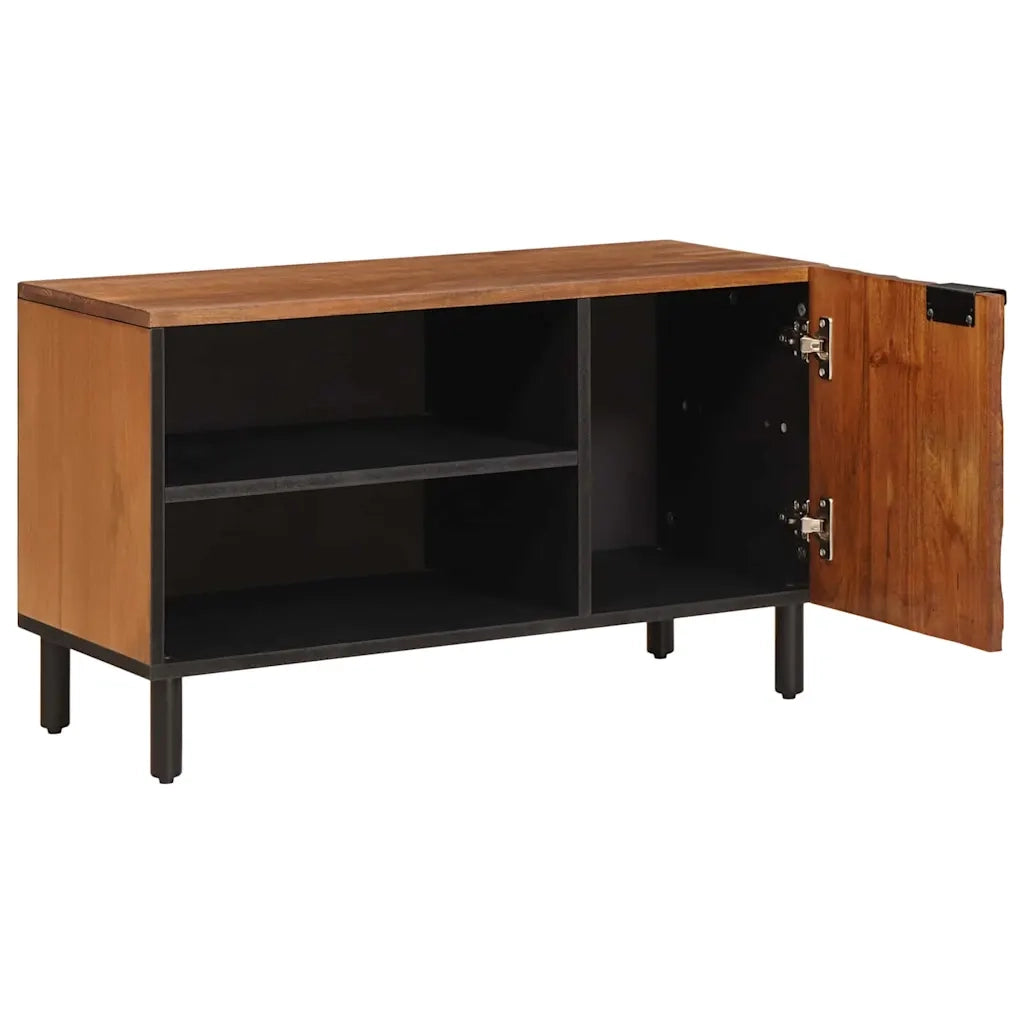Mobile TV con porta-Credenza per TV Finitura Marrone Acacia 80 x 33 x 46 cm