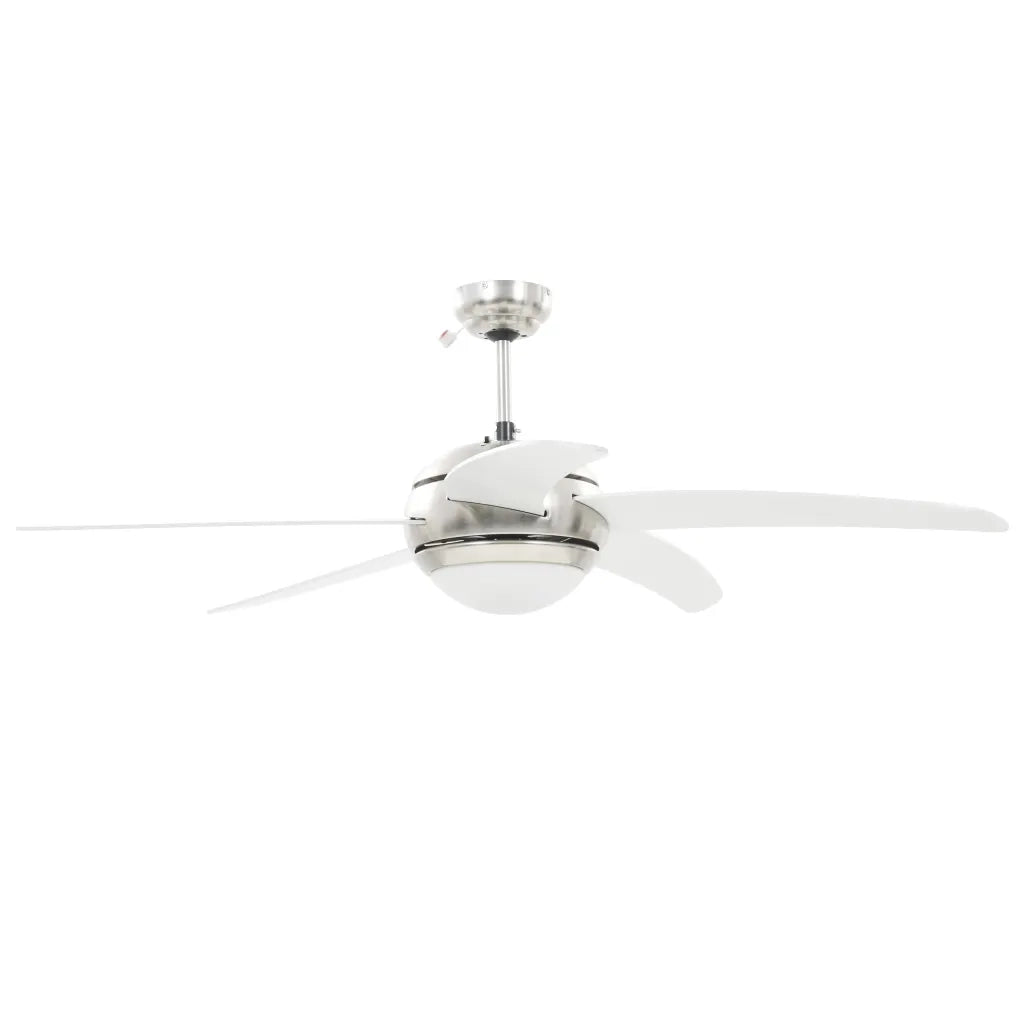 Ventilatore da Soffitto Decorato con Luce 128 cm Bianco cod mxl 54421