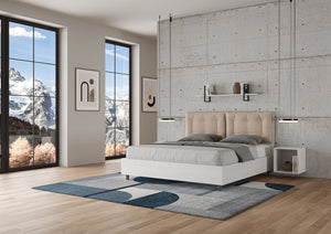 Letto Matrimoniale 160x190 cm Senza Rete Annalisa Egos Tortora