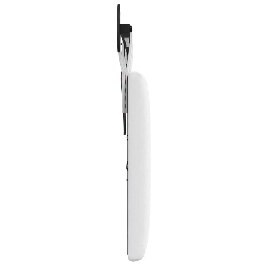Testiera sospesa Con luce LED Bianco Tessuto