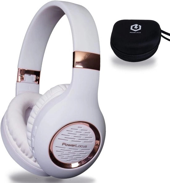 Cuffie da Orecchie senza Fili con Microfono e Durata di 30 Ore (Rose Gold) - Ideali per Musica e Chiamate