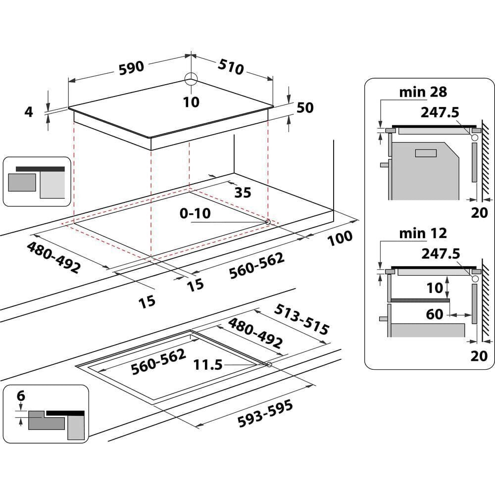 Whirlpool Piano Cottura a Induzione WL B8160 NE
