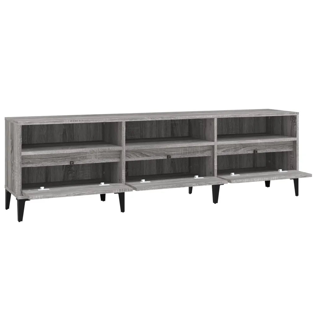 Mobile Porta TV-Mobile per TV-Credenza TV Grigio Sonoma 150x30x44,5 cm Legno Multistrato 725266