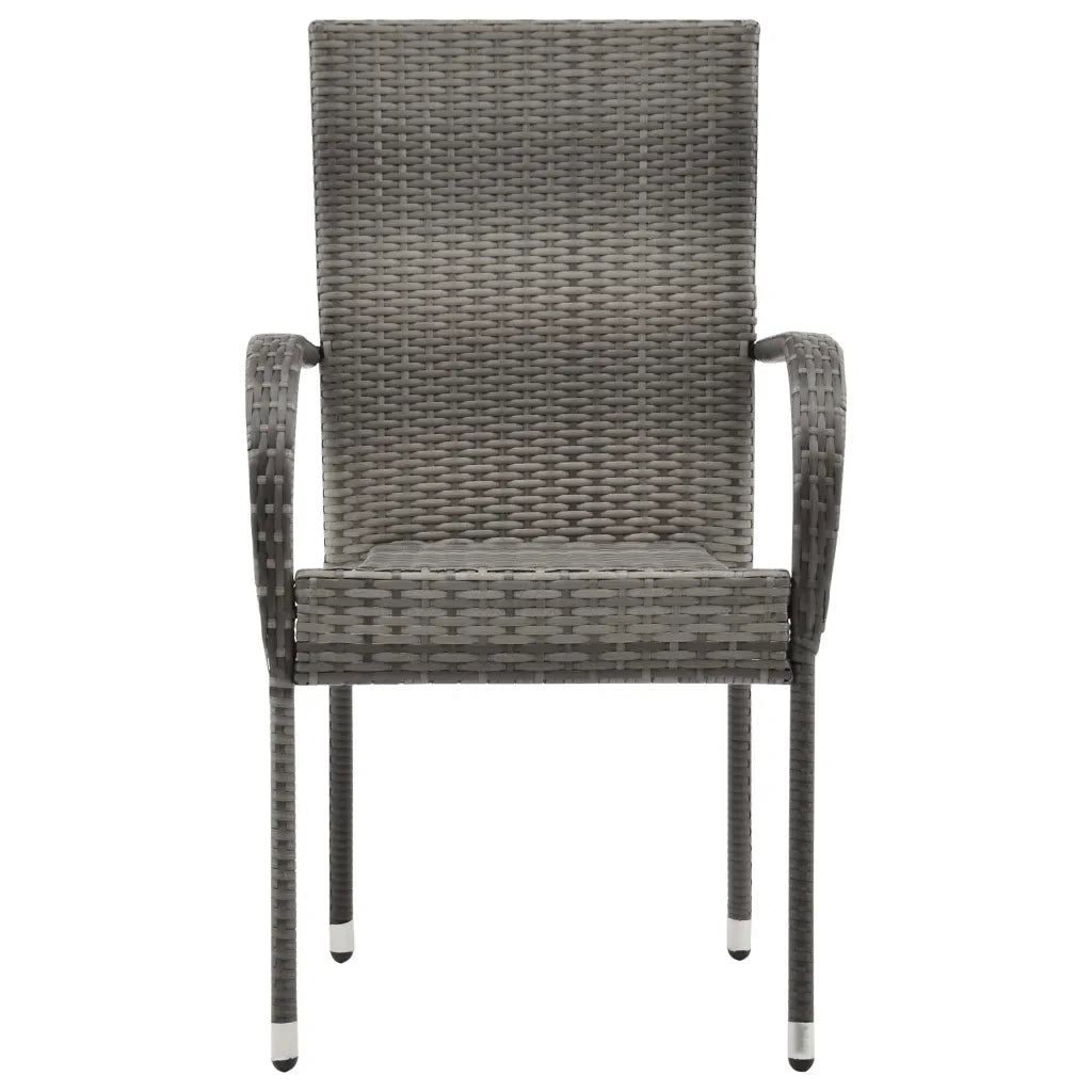 Set da Pranzo da Giardino 7 pz Grigio 3068808