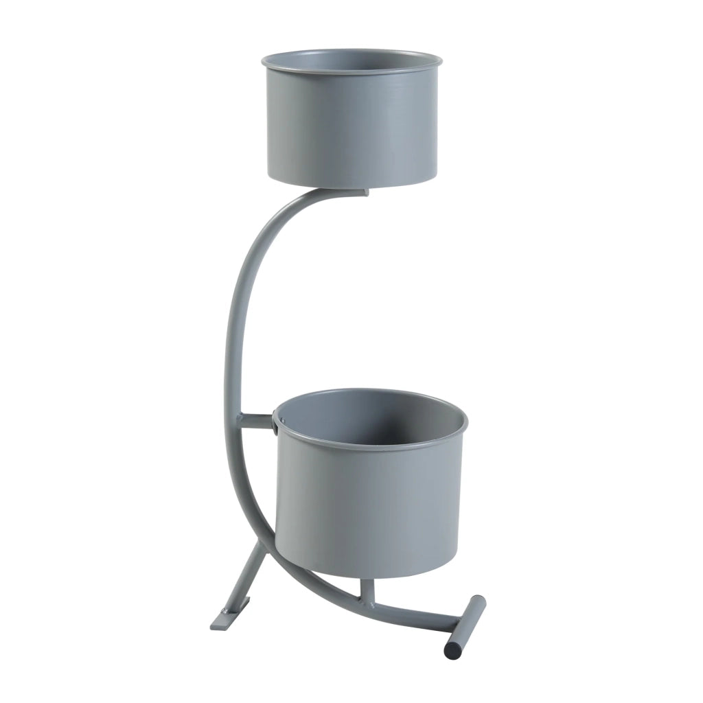 Portavasi da esterno 63 x 29 x 21 cm grigio scuro 03_0010312