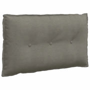 Cuscino per Schiena | Cuscino dorsale Grigio chiaro 80 x 50 cm Tessuto in Cords