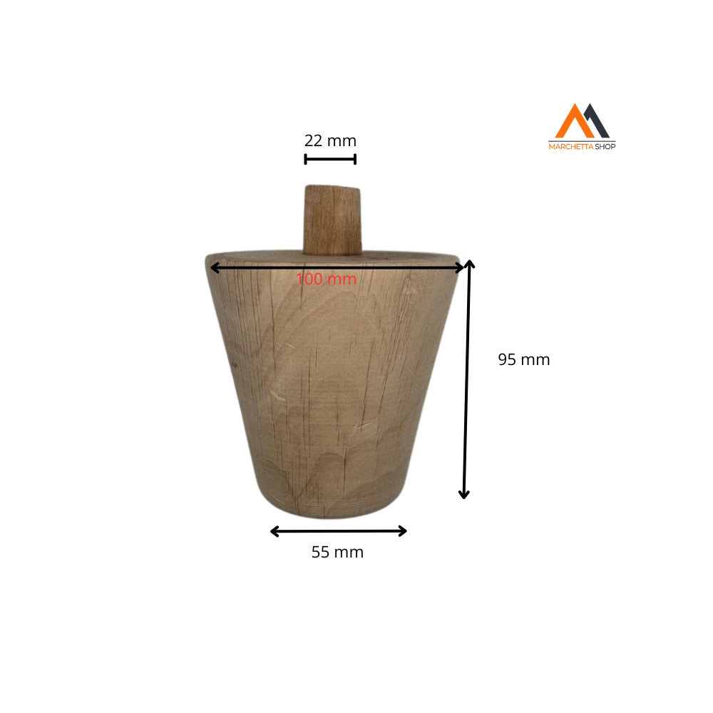 PIEDE IN LEGNO ART.230/100 ONTANO D.100
