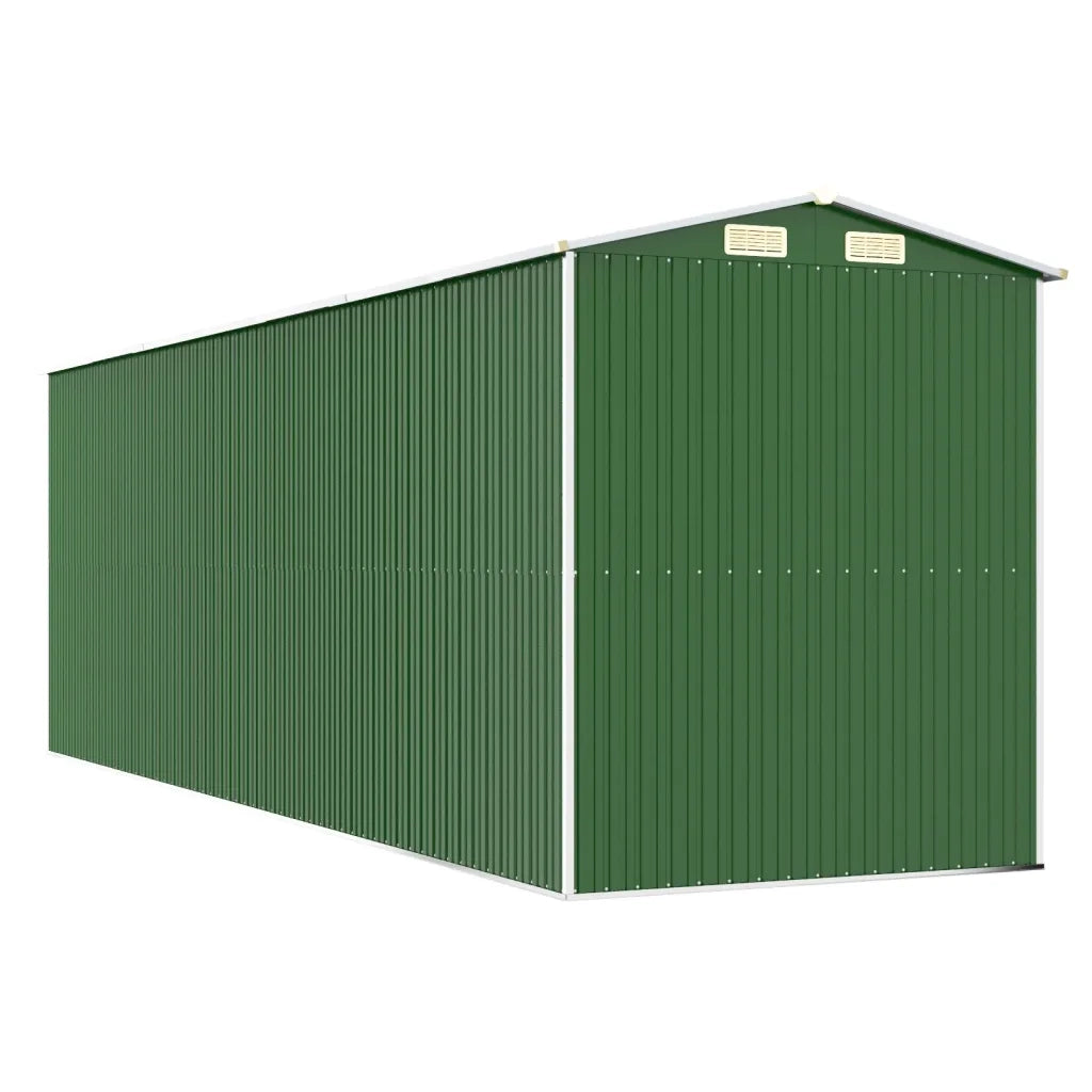Capanno da Giardino Verde 192x606x223 cm Acciaio Zincato 3147432