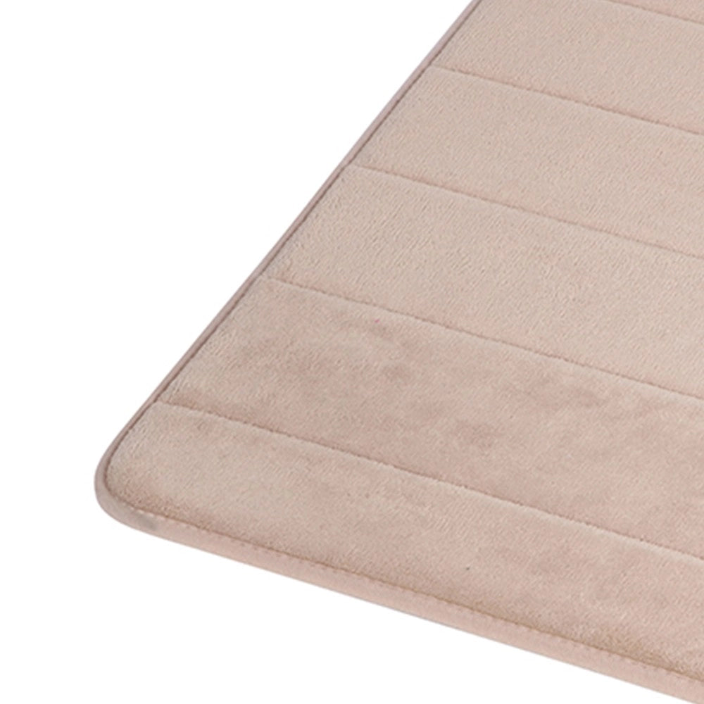 Tappeto memory foam beige 40x60 cm