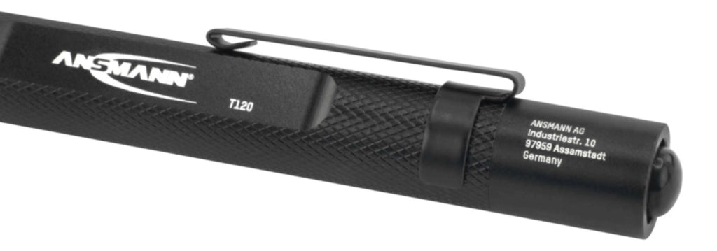 Ansmann 1600-0160 Future T120 Lampada Penlight a batteria LED 115 mm Nero
