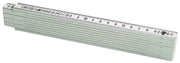 Metrica DOPPIOMETRO IN FIBRA DI VETRO BIANCO lunghezza mt.2 12.00 pz