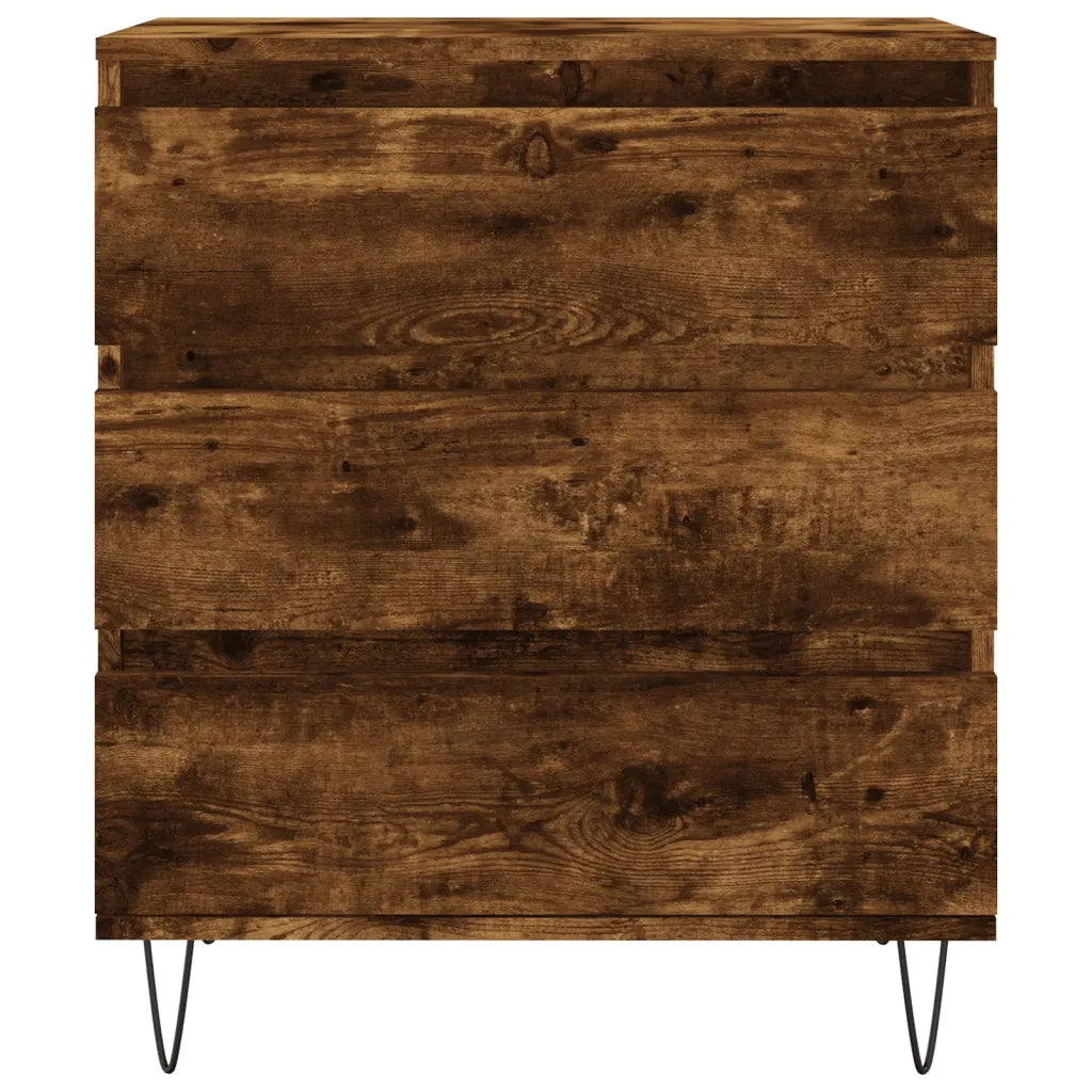 Credenza-Buffet-Armadio da cucina Rovere Fumo 60x35x70 cm in Legno Multistrato 698042