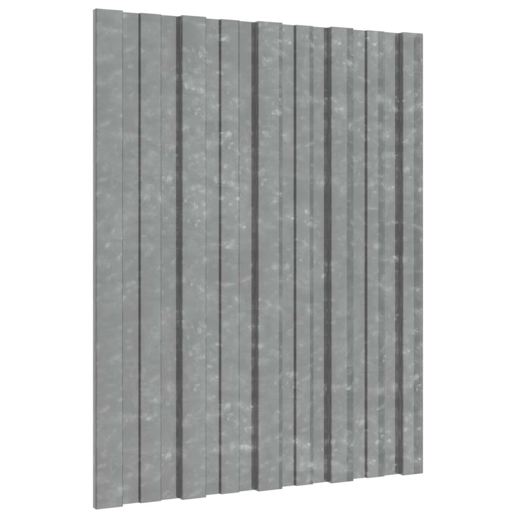 Pannello per tetto 36 pcs Argento 60 x 45 cm Acciaio zincato