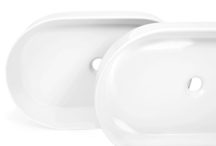 Lavabo Da Appoggio Rea Nadia 60 White Matt