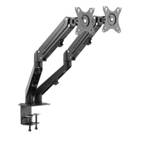 Braccio monitor da scrivania Supporto per 2 schermi da 17-27" conforme a VESA, con molla a gas