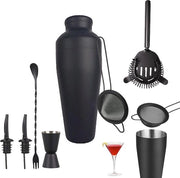 Set di shaker per la preparazione di cocktail - Attrezzatura completa per baristi con shaker, setaccio, jigger e altro