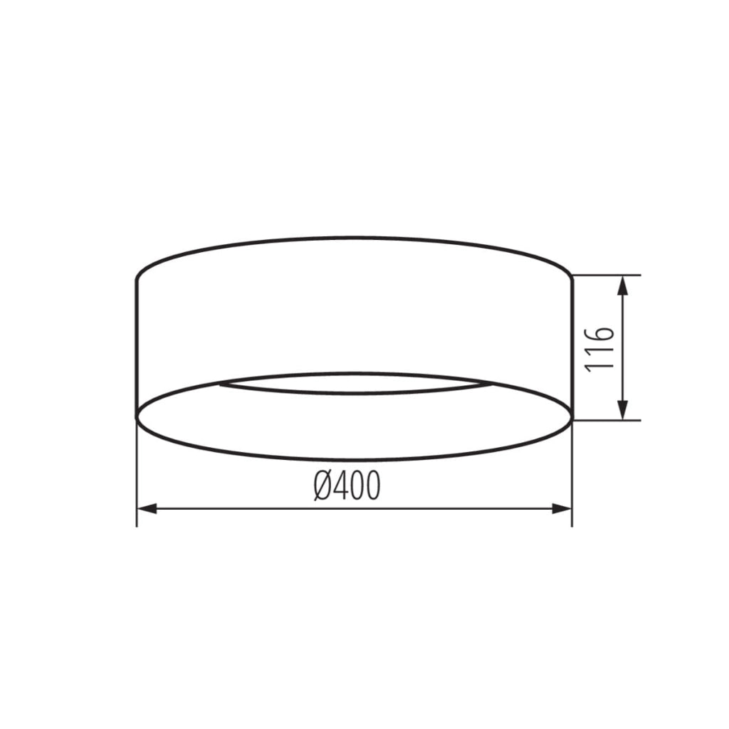 Plafoniera LED rotonda Kanlux RIFA 17,5W 3000K 1450lm