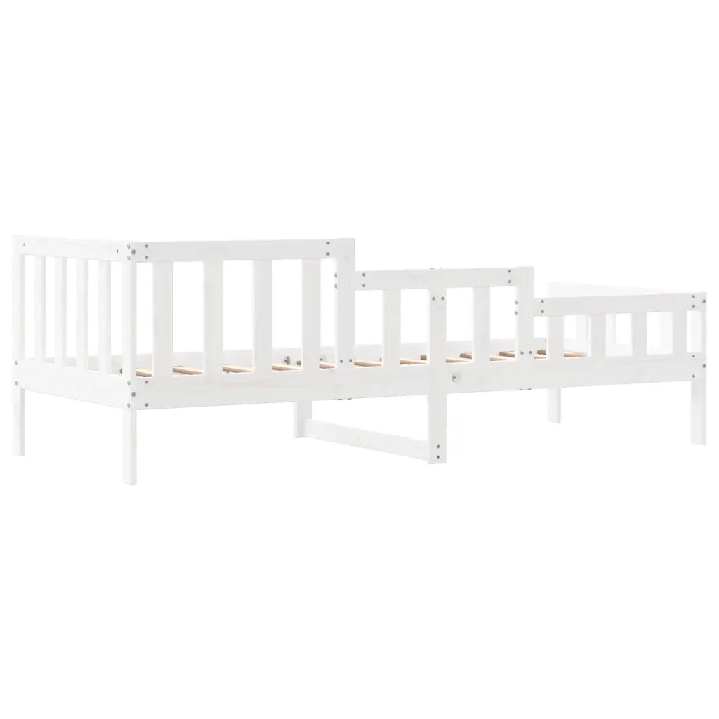 Dormeuse senza Materasso-Divano Letto-Struttura Letto Bianca 80x200 cm Legno Massello Pino 699118