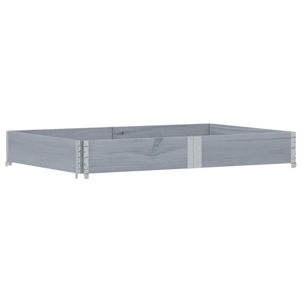 vidaXL Fioriera da Giardino Grigia 150x100 cm Legno Massello di Pino